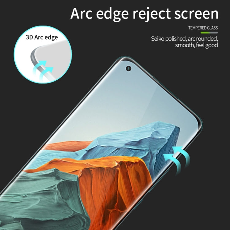 PINWUYO 9H 3D Hot Bending Tempered Glass Film, For Xiaomi Mi 11 Pro, For Xiaomi Mi 11 Ultra, For OnePlus 9 Pro, For OPPO Find X3 / 3X Pro