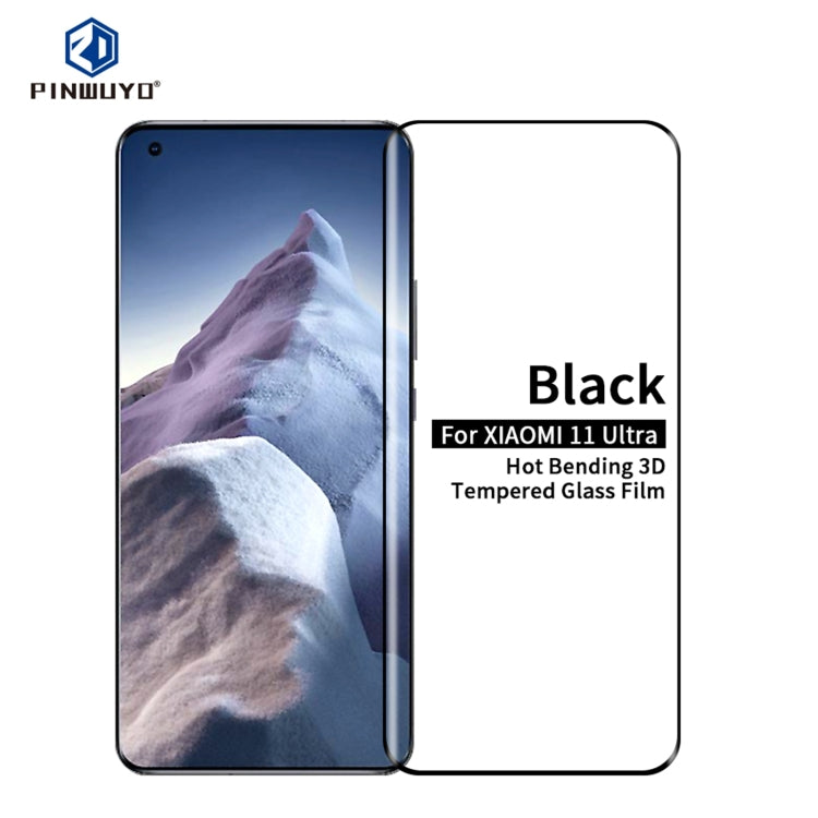 PINWUYO 9H 3D Hot Bending Tempered Glass Film, For Xiaomi Mi 11 Pro, For Xiaomi Mi 11 Ultra, For OnePlus 9 Pro, For OPPO Find X3 / 3X Pro