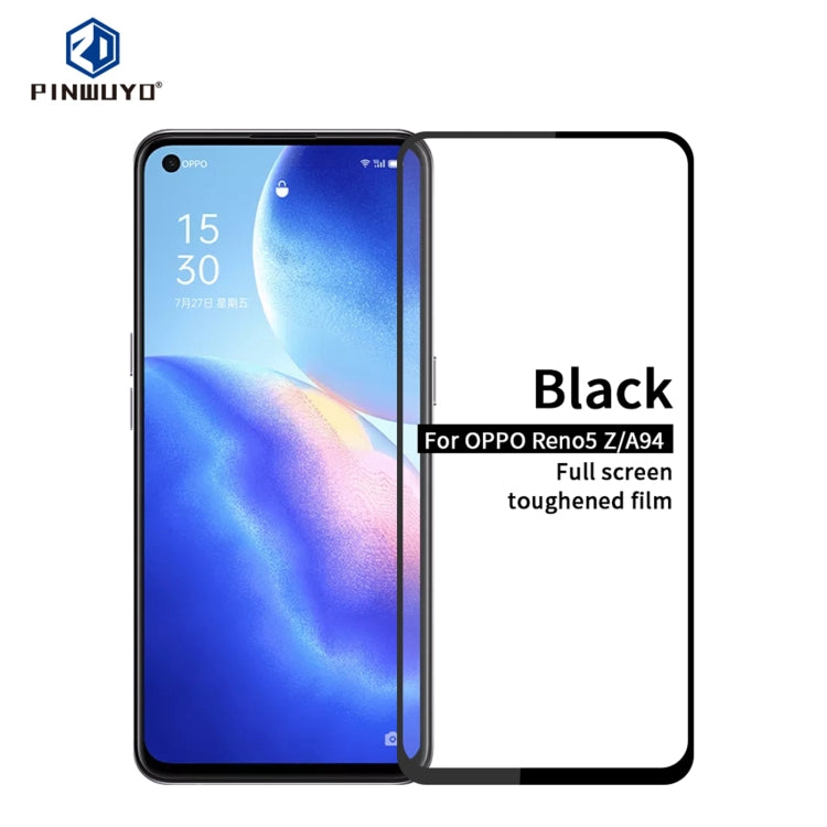 PINWUYO 9H 2.5D Full Screen Tempered Glass Film, For OPPO Reno5 Z / A94, For Lenovo Legion 2 Pro
