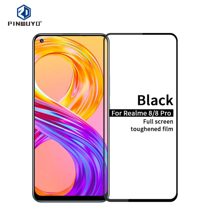 PINWUYO 9H 2.5D Full Screen Tempered Glass Film, For Realme 8 / 8 Pro, For OPPO K9, For Asus Zenfone 8 / ZS590KS, For Motorola Moto G20