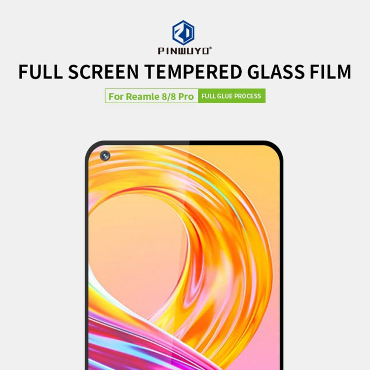 PINWUYO 9H 2.5D Full Screen Tempered Glass Film, For Realme 8 / 8 Pro, For OPPO K9, For Asus Zenfone 8 / ZS590KS, For Motorola Moto G20