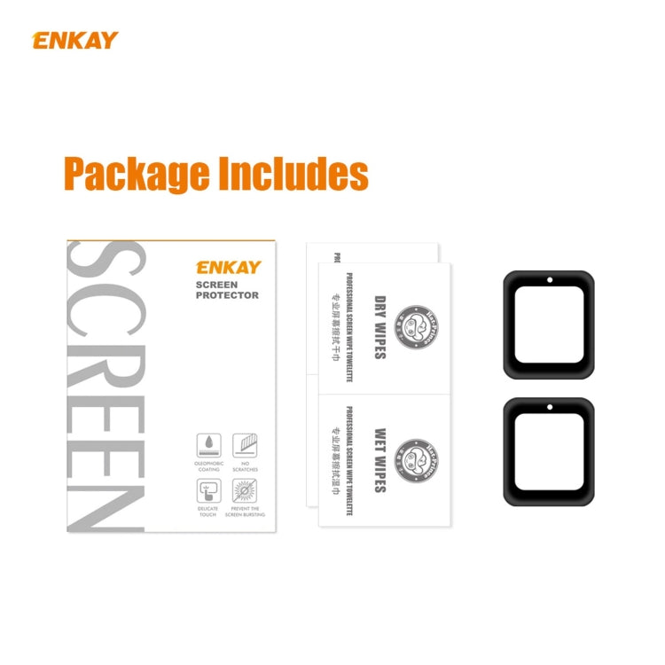 2 PCS ENKAY Hat-Prince 3D Full Screen Soft PC Edge + PMMA HD Screen Protector Film