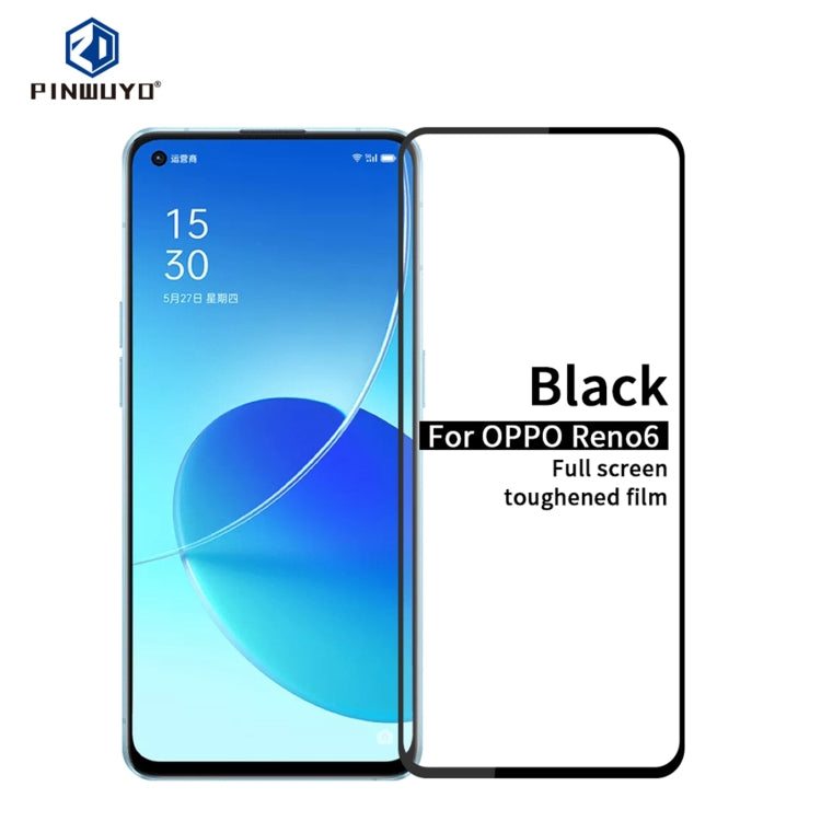 PINWUYO 9H 2.5D Full Screen Tempered Glass Film, For OPPO Reno6, For Realme X7 Max, For Nubia Red Magic 6R, For Honor Play5 5G, For Samsung Galaxy S21 FE