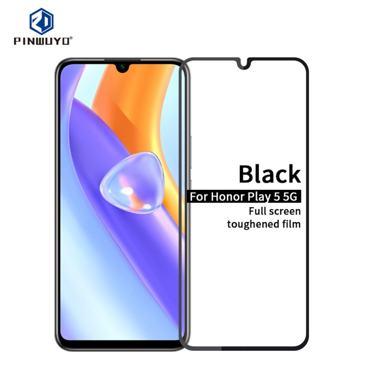 PINWUYO 9H 2.5D Full Screen Tempered Glass Film, For OPPO Reno6, For Realme X7 Max, For Nubia Red Magic 6R, For Honor Play5 5G, For Samsung Galaxy S21 FE