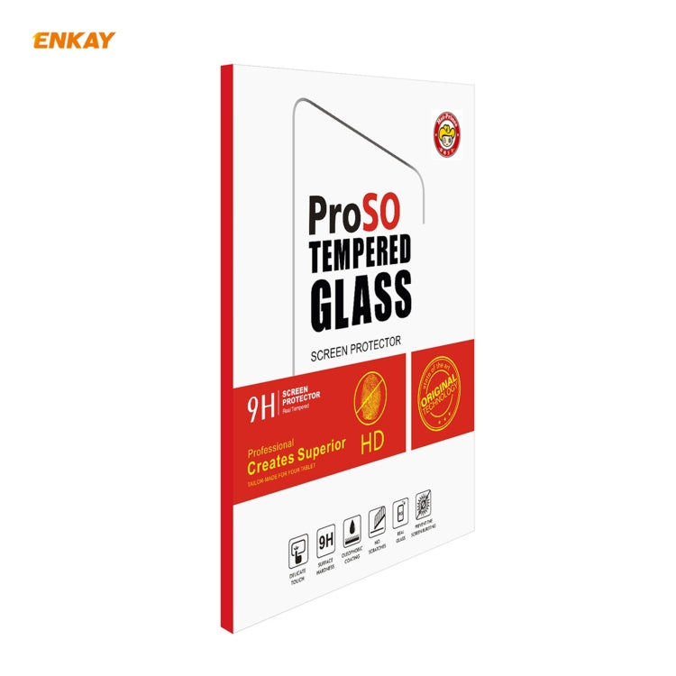 For Samsung Galaxy Tab A7 Lite 8.7 T220 / T225 ENKAY Hat-Prince 0.33mm 9H Surface Hardness 2.5D Explosion-proof Tempered Glass Protector Film, 1 PCS, 2 PCS