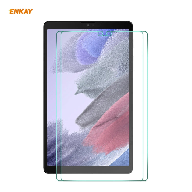 For Samsung Galaxy Tab A7 Lite 8.7 T220 / T225 ENKAY Hat-Prince 0.33mm 9H Surface Hardness 2.5D Explosion-proof Tempered Glass Protector Film, 1 PCS, 2 PCS