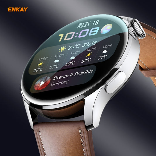 For Huawei WATCH 3 46mm ENKAY Hat-Prince 3D Full Coverage Soft PC Edge + PMMA HD Screen Protector Film