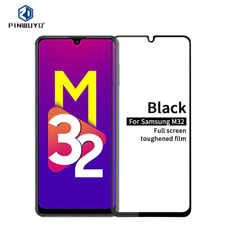 PINWUYO 9H 2.5D Full Screen Tempered Glass Film, For OPPO A16, For OPPO Reno6 Z, For Samsung Galaxy M32