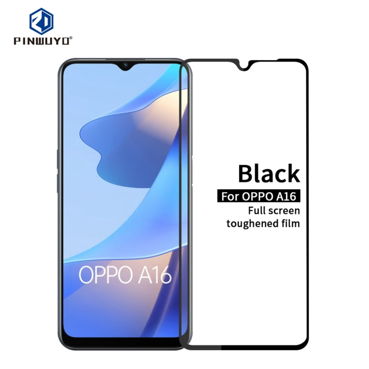 PINWUYO 9H 2.5D Full Screen Tempered Glass Film, For OPPO A16, For OPPO Reno6 Z, For Samsung Galaxy M32