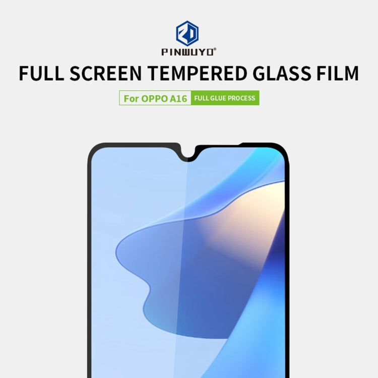 PINWUYO 9H 2.5D Full Screen Tempered Glass Film, For OPPO A16, For OPPO Reno6 Z, For Samsung Galaxy M32