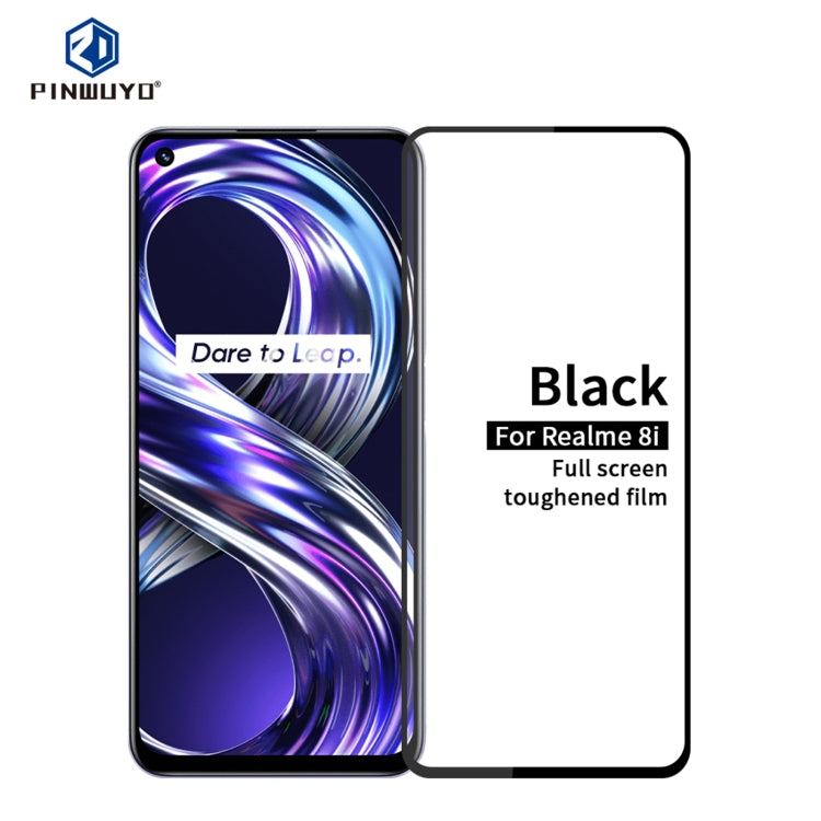 PINWUYO 9H 2.5D Full Screen Tempered Glass Film, For OPPO A55, For Realme 8i