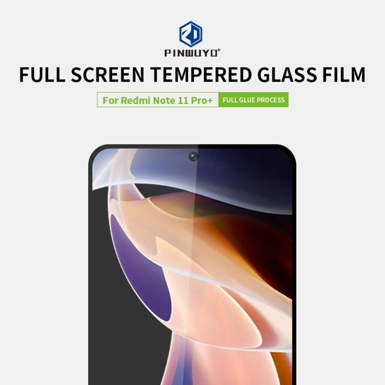 PINWUYO 9H 2.5D Full Screen Tempered Glass Film, For Xiaomi Redmi Note 11 Pro, For OPPO A55 4G, For OPPO A55 5G, For Xiaomi Redmi Note 11