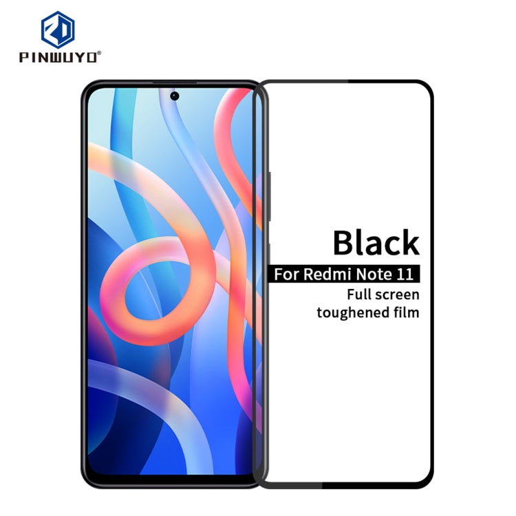 PINWUYO 9H 2.5D Full Screen Tempered Glass Film, For Xiaomi Redmi Note 11 Pro, For OPPO A55 4G, For OPPO A55 5G, For Xiaomi Redmi Note 11