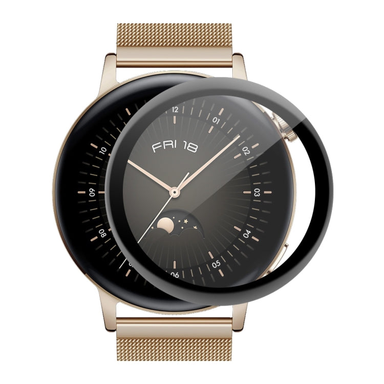 For Huawei Watch GT 3 42mm ENKAY Hat-Prince Full Coverage 3D Curved Soft PC Edge + PMMA HD Screen Protector Film