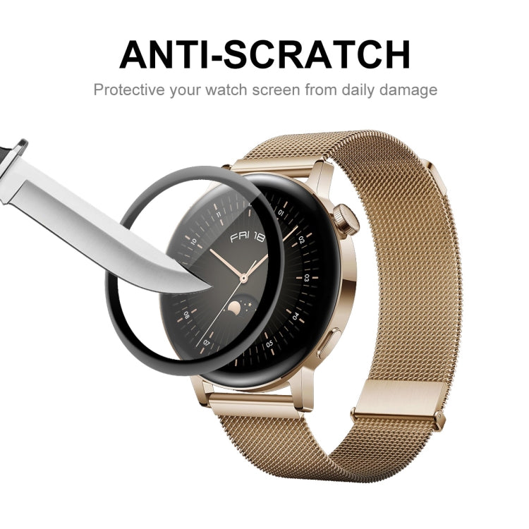 For Huawei Watch GT 3 42mm ENKAY Hat-Prince Full Coverage 3D Curved Soft PC Edge + PMMA HD Screen Protector Film