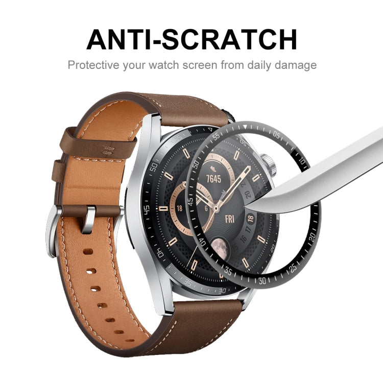 For Huawei Watch GT 3 46mm ENKAY Hat-Prince Full Coverage 3D Curved Soft PC Edge + PMMA HD Screen Protector Film