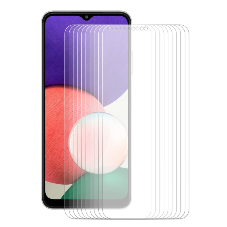 10 PCS For Samsung Galaxy A32 5G ENKAY Hat-Prince 0.26mm 9H 2.5D Curved Edge Tempered Glass Film, 10 PCS