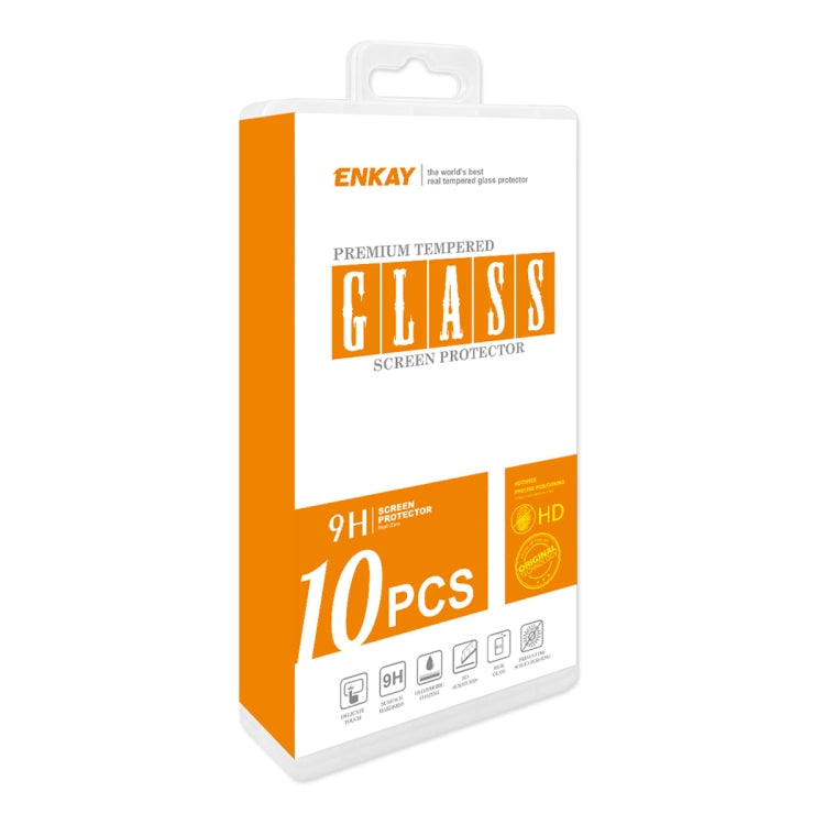 10 PCS For Samsung Galaxy A32 5G ENKAY Hat-Prince 0.26mm 9H 2.5D Curved Edge Tempered Glass Film, 10 PCS