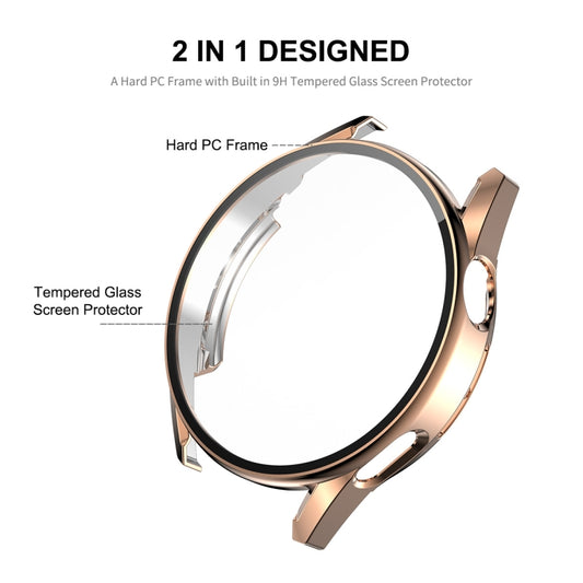 For Huawei Watch GT 3 42mm ENKAY PC Frame + Tempered Glass Protector Composite Case