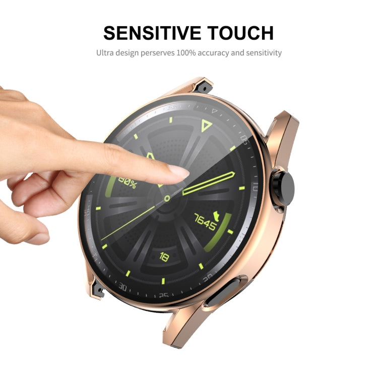 For Huawei Watch GT 3 42mm ENKAY PC Frame + Tempered Glass Protector Composite Case