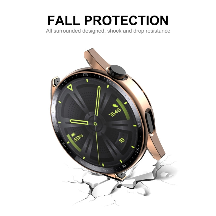 For Huawei Watch GT 3 46mm ENKAY PC Frame + Tempered Glass Protector Case With Scale