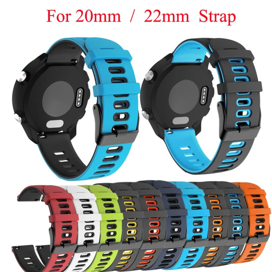 20mm Mixed-Color Silicone Strap