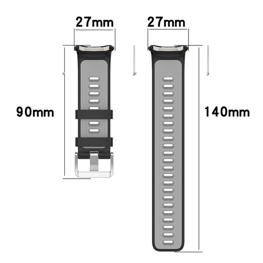 Two-color Silicone Strap for POLAR Vantage V2 with Original Raw Ears