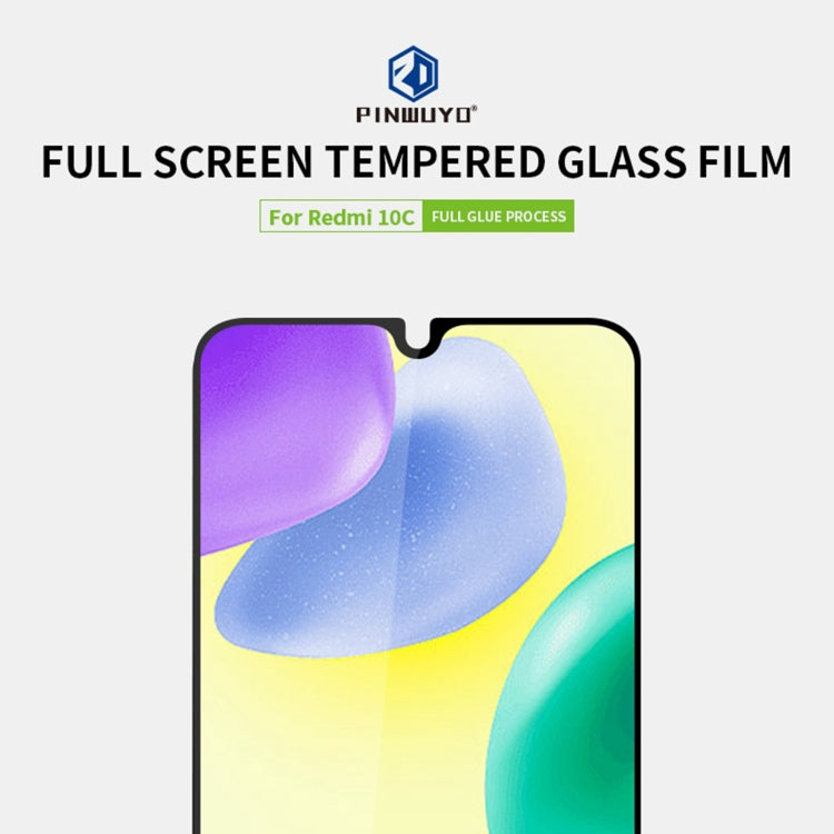 PINWUYO 9H 2.5D Full Screen Tempered Glass Film, For Xiaomi Redmi 10C, For Xiaomi Redmi K40S, For ZTE Nubia Red Magic7, For ZTE Nubia Red Magic7 Pro, For vivo iQOO Neo6, For Huawei Nova 9 SE