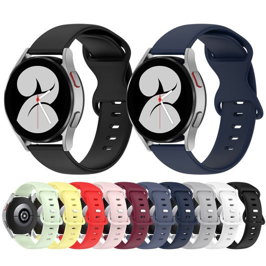 20mm Solid Color Silicone Watch Band