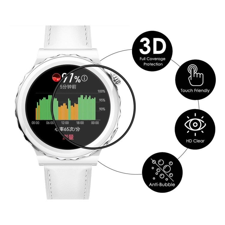 For Huawei Watch GT 3 Pro 43mm ENKAY 3D Full Coverage Soft PC Edge + PMMA HD Screen Watch Film