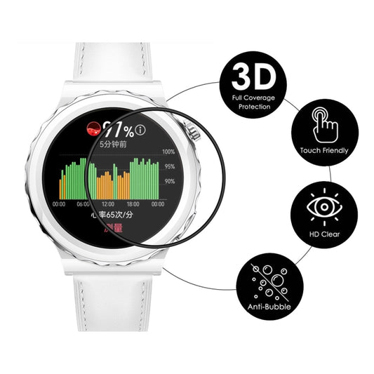 For Huawei Watch GT 3 Pro 43mm ENKAY 3D Full Coverage Soft PC Edge + PMMA HD Screen Watch Film