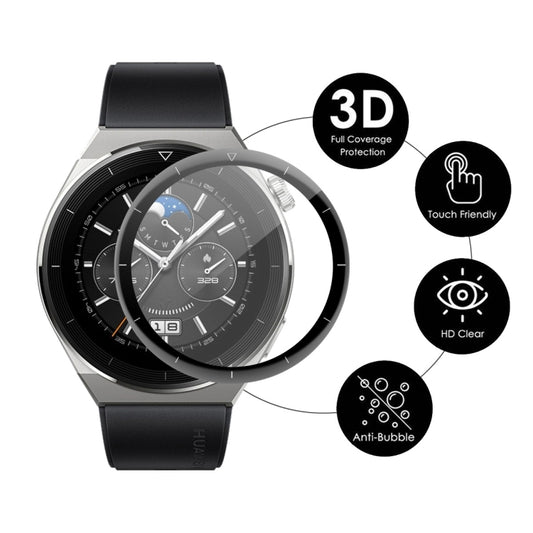 For Huawei Watch GT 3 Pro 46mm ENKAY 3D Full Coverage Soft PC Edge + PMMA HD Screen Watch Film