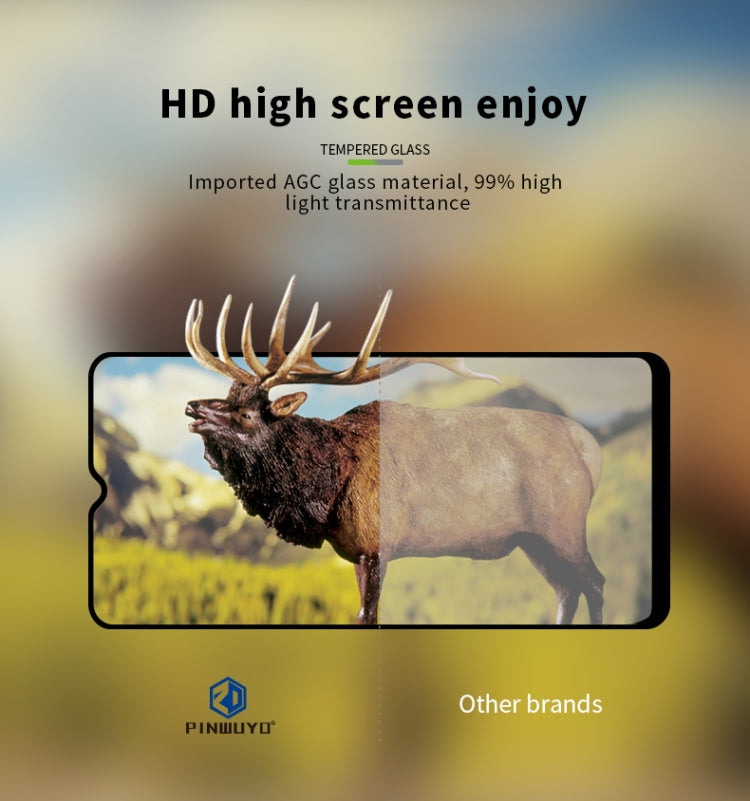 PINWUYO 9H 2.5D Full Screen Tempered Glass Film, For OPPO A77 5G, For Motorola Moto E32