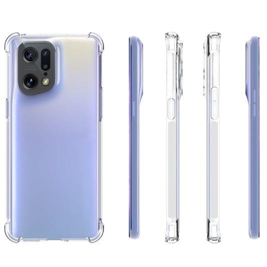 For OPPO Find X5 Pro JSM Transparent TPU Airbag Shockproof Antiskid Phone Case