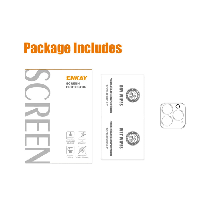 ENKAY Hat-Prince 9H Rear Camera Lens Tempered Glass Film Full Coverage Protector for iPhone 14 Pro / 14 Pro Max
