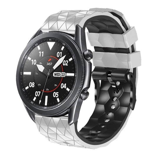 22mm Football Pattern Two-Color Silicone Strap