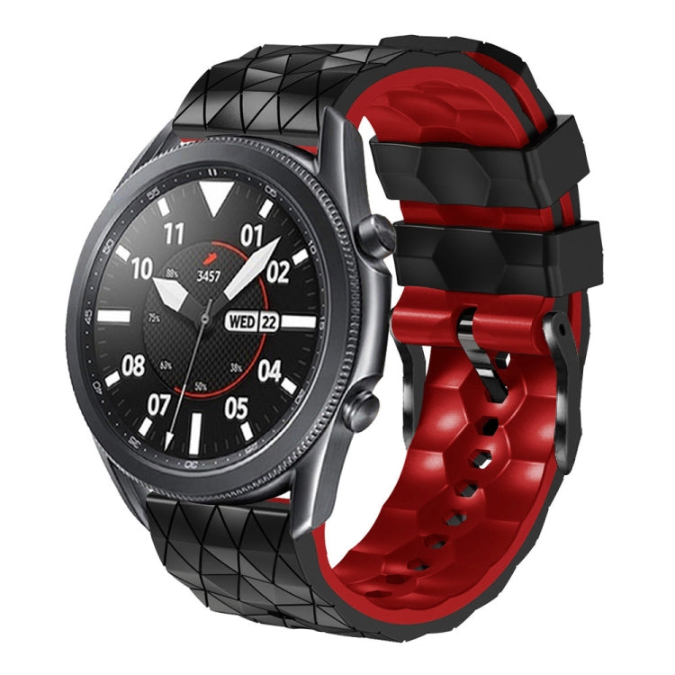 22mm Football Pattern Two-Color Silicone Strap