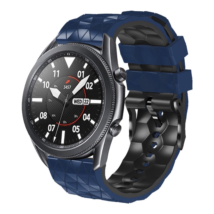 22mm Football Pattern Two-Color Silicone Strap