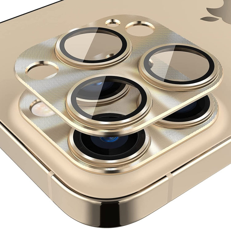 ENKAY Aluminium Alloy Tempered Glass Lens Cover Film For iPhone 14 Pro / 14 Pro Max, For iPhone 14 Pro / 14 Pro Max