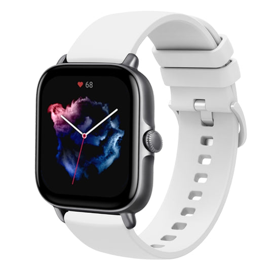 20mm Solid Color Soft Silicone Watch Band