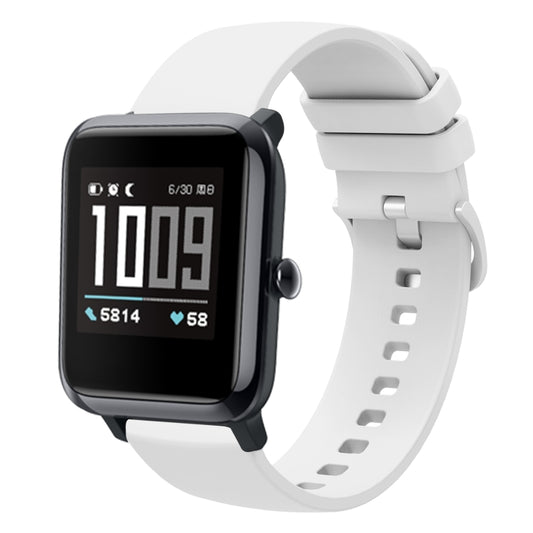 20mm Solid Color Soft Silicone Watch Band