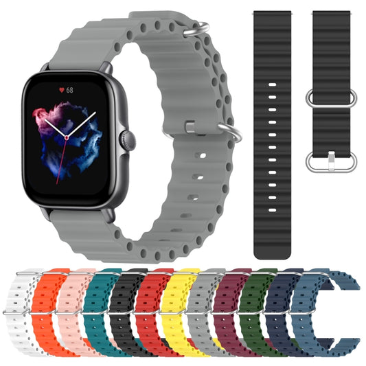 20mm Ocean Style Silicone Solid Color Watch Band