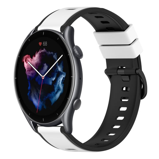 22mm Two-Color Silicone Watch Band