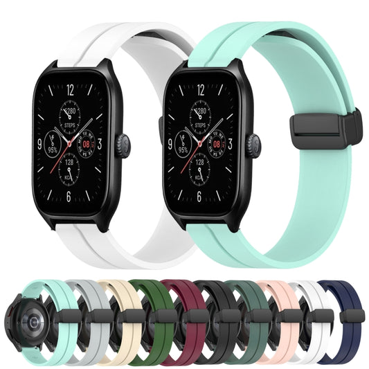 20mm Solid Color Magnetic Clasp Silicone Watch Band