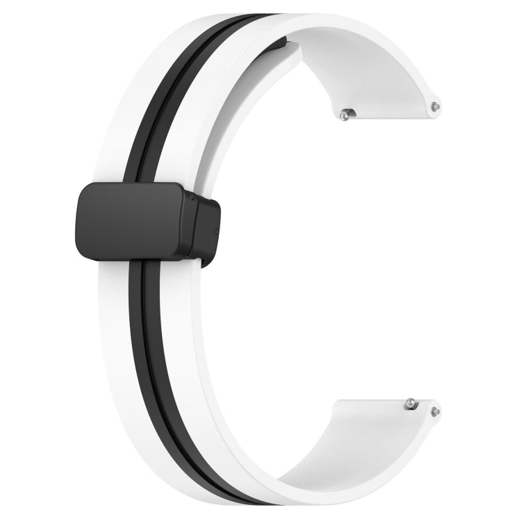 22mm Folding Magnetic Clasp Silicone Watch Band
