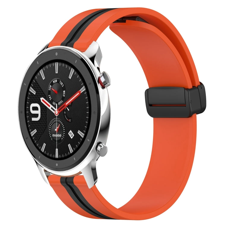 22mm Folding Magnetic Clasp Silicone Watch Band