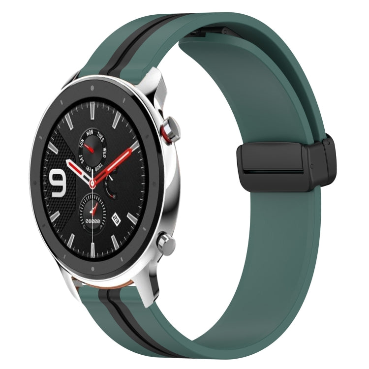 22mm Folding Magnetic Clasp Silicone Watch Band