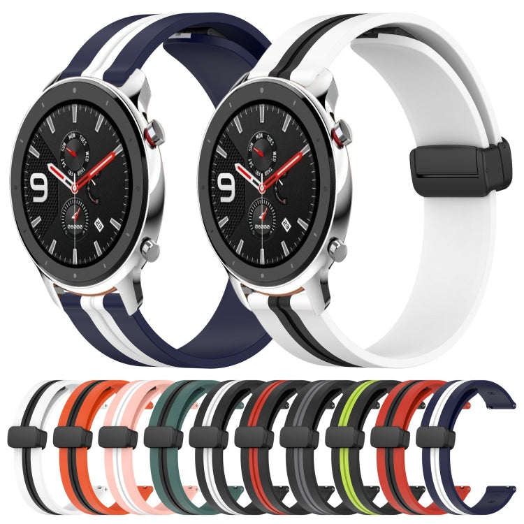 22mm Folding Magnetic Clasp Silicone Watch Band