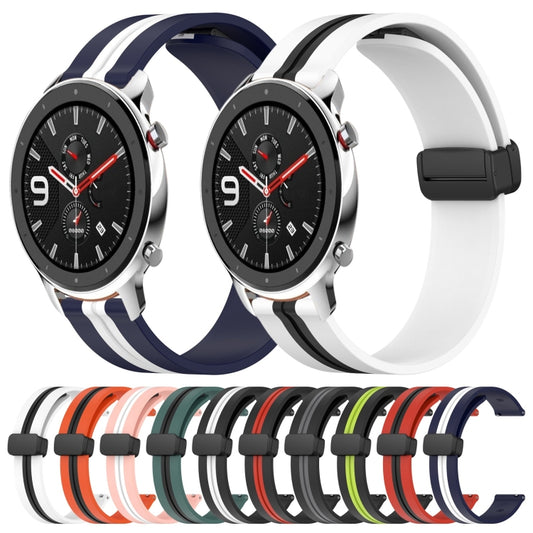 22mm Folding Magnetic Clasp Silicone Watch Band