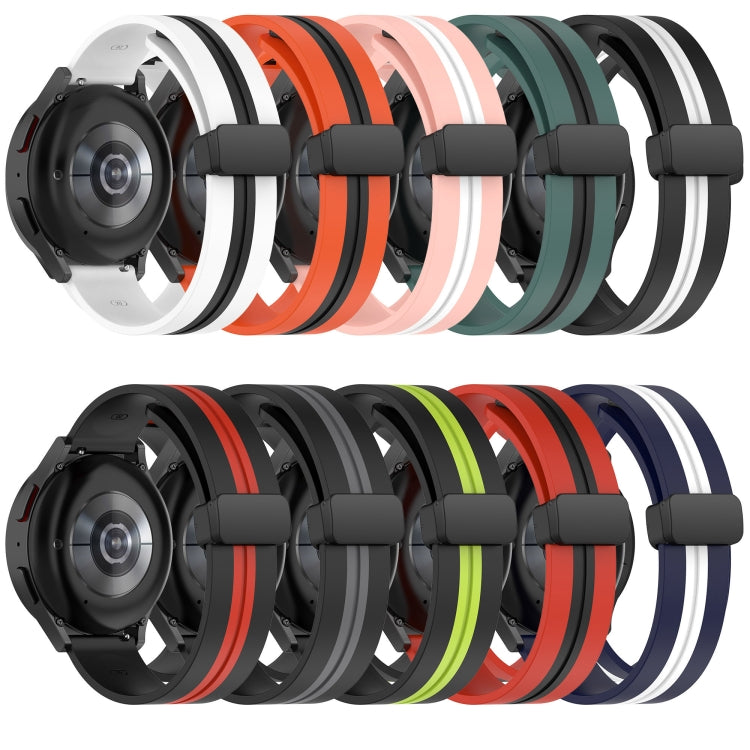 22mm Folding Magnetic Clasp Silicone Watch Band
